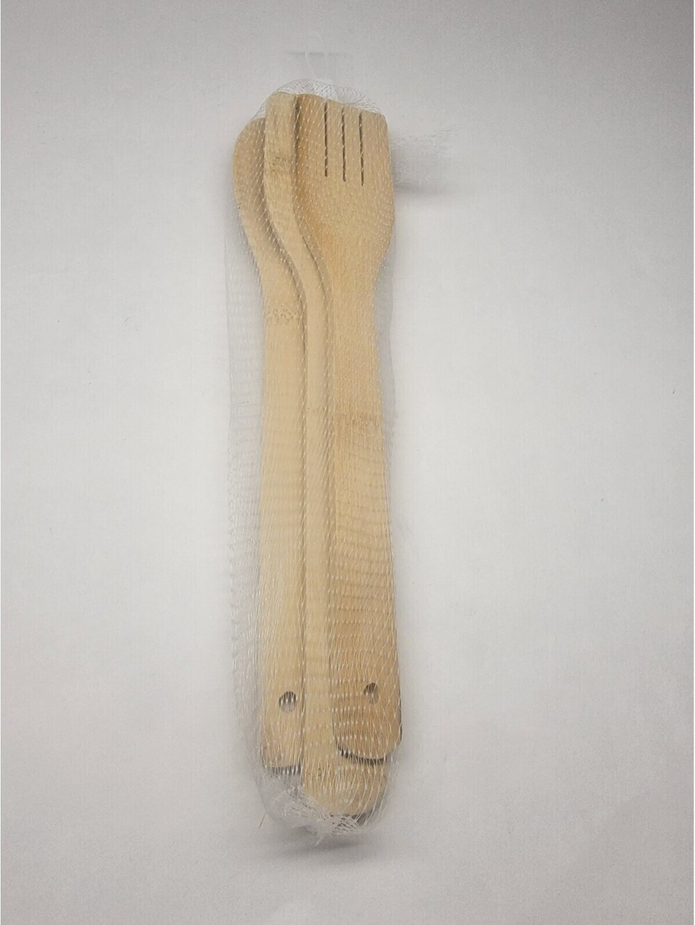 3 Piece Wood Utensil Set Kitchen Wooden Cooking Tools Spoon Spatula Mixing NEW